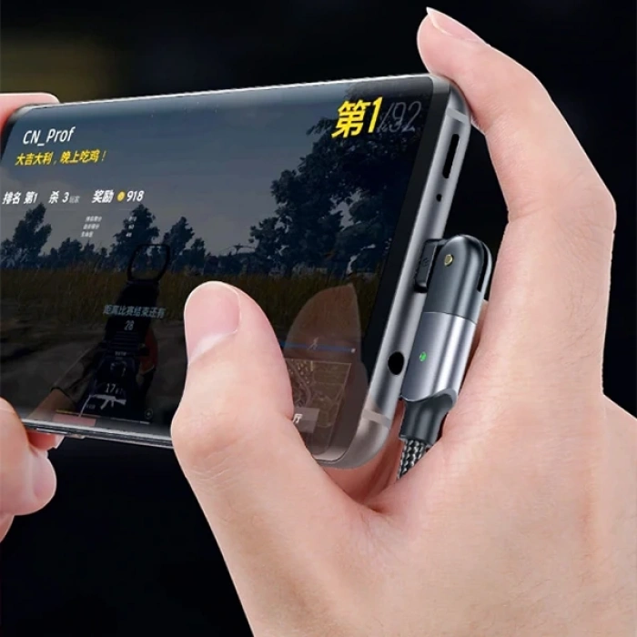 Nevamel ALLY 60W UsB Type-C Pd  Hızlı Şarj Kablosu 2metre Döner Başlıklı Kablo-(5775)