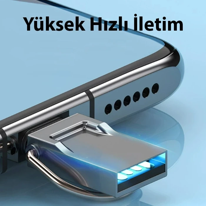 Nevamel ALLY 64GB Type-c Usb Otg Flash Bellek - USB 2.0 100MB/S Flash Disk-(5775)