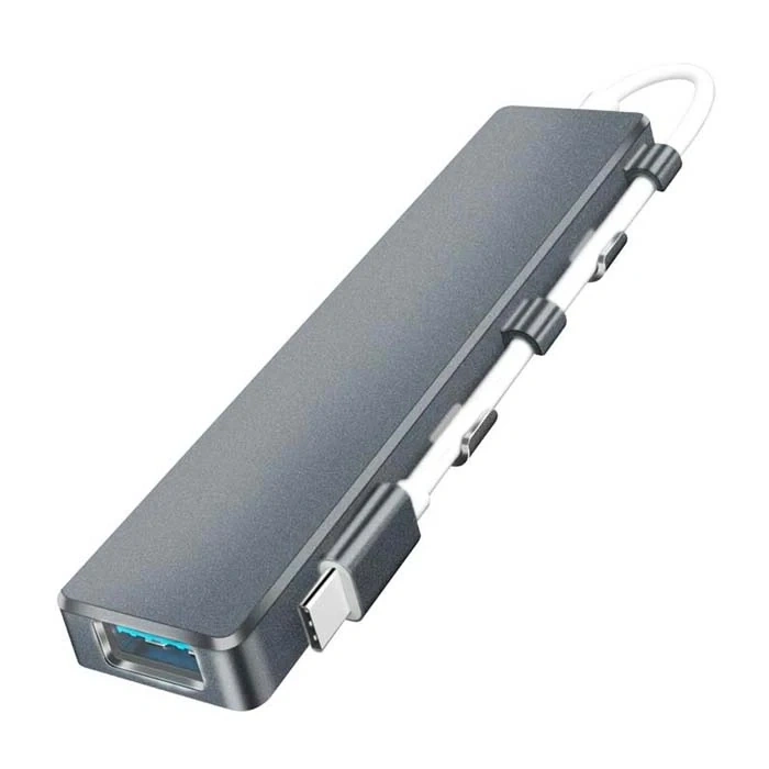 Nevamel ALLY  ADS-301C 5 in 1 Type C Dönüştürücü 4 Usb Portlu Adaptör Hub Çoklayıcı-(5775)