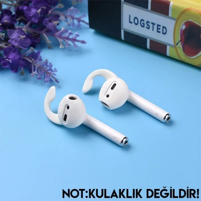 Nevamel Ally AirPod Kulaklık Silikonu Sabitleyici (Sağ-Sol Set)-(5775)