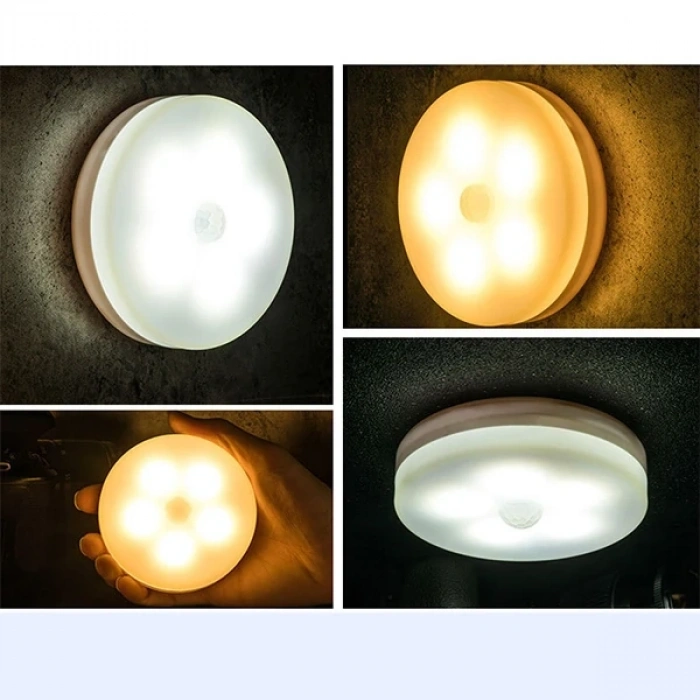 Nevamel ALLY Akıllı Led Sensorlu Otomatik Usb Şarj Edilebilir Gece Lambası Led-(5775)