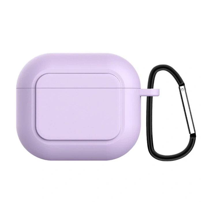 Nevamel Ally Apple AirPods 3 için Kancalı Ultra İnce Silikon Kulaklık Kılıfı-(5775)