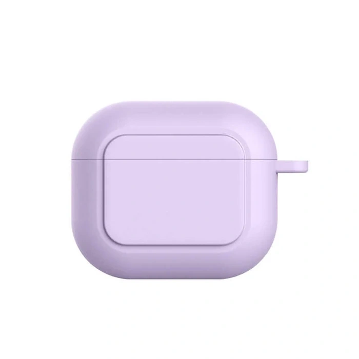 Nevamel Ally Apple AirPods 3 için Kancalı Ultra İnce Silikon Kulaklık Kılıfı-(5775)