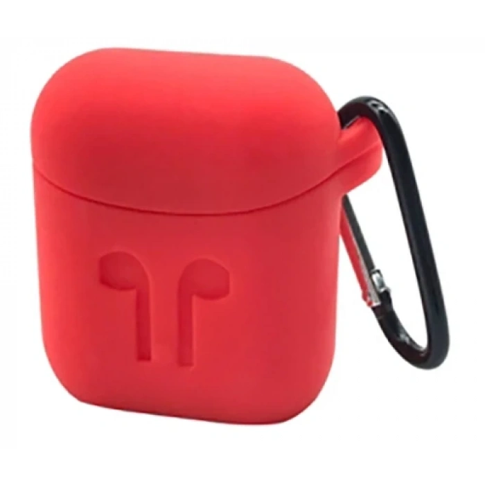 Nevamel Ally Apple Airpods İçin  Silikon Kılıf Anahtarlıklı-(5775)