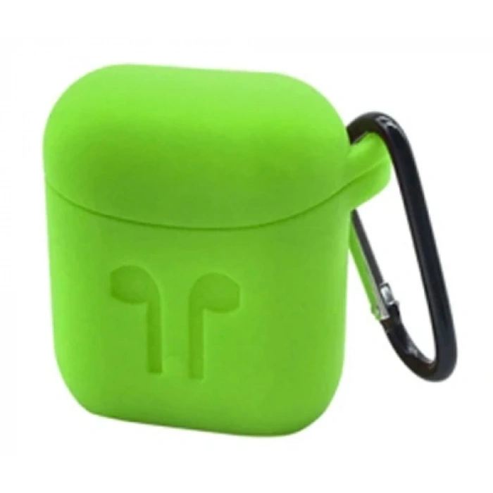 Nevamel Ally Apple Airpods İçin  Silikon Kılıf Anahtarlıklı-(5775)