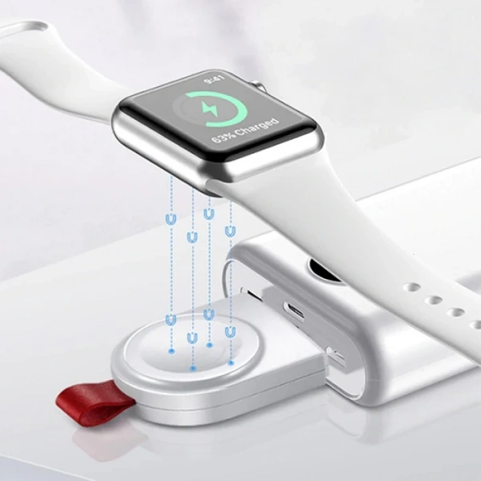 Nevamel Ally Apple İWatch 1-2-3-4-5-6-7-8 SE Magnetic Şarj Cihazı-(5775)