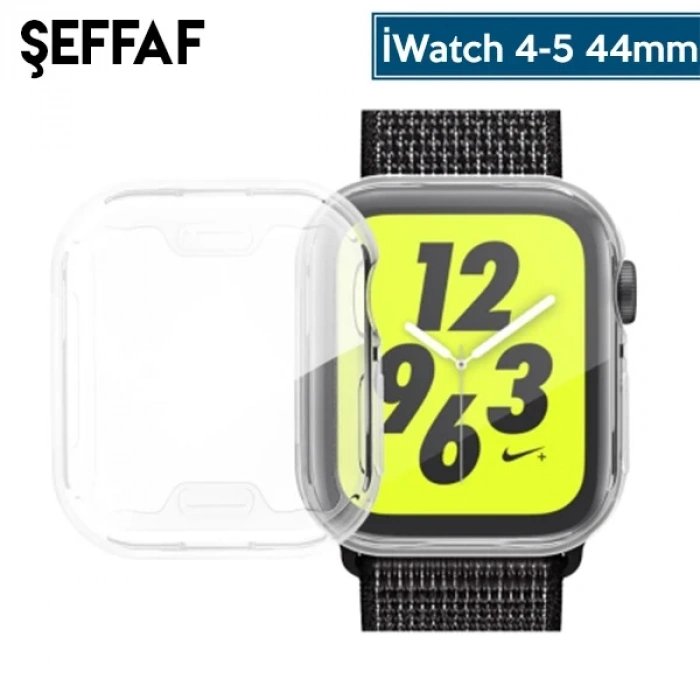 Nevamel Ally Apple İWatch  44mm 360 Koruma Ultra Slim Silikon Kılıf-(5775)