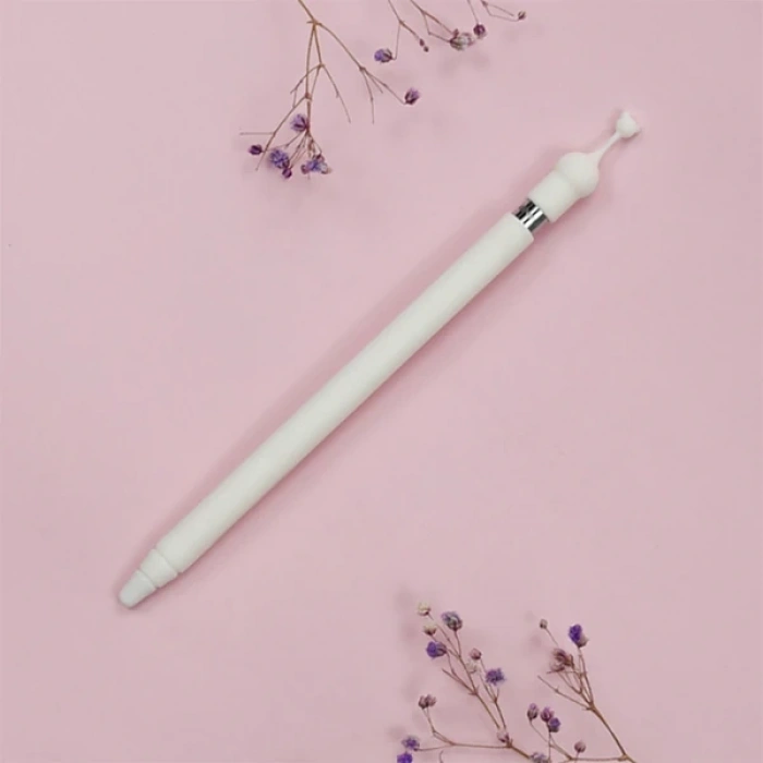 Nevamel Ally Apple Pencil 1 İçin Silikon Kılıf Koruyucu-(5775)