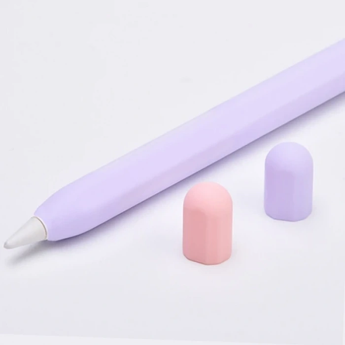 Nevamel Ally Apple Pencil 2 İçin Koruyucu Kaymaz Silikon Kılıf-(5775)