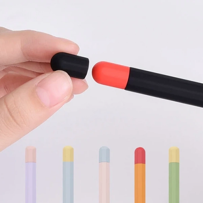 Nevamel Ally Apple Pencil 2 İçin Koruyucu Kaymaz Silikon Kılıf-(5775)
