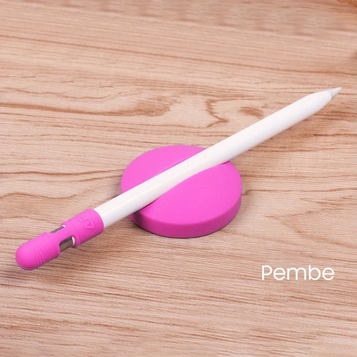 Nevamel Ally Apple Pencil Kalem Silikon Kılıf Ve Stand-(5775)