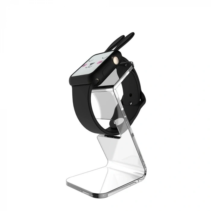 Nevamel Ally Apple Watch 1-2-3-4 42mm Tavşan Figürü Silikon Kılıf-(5775)