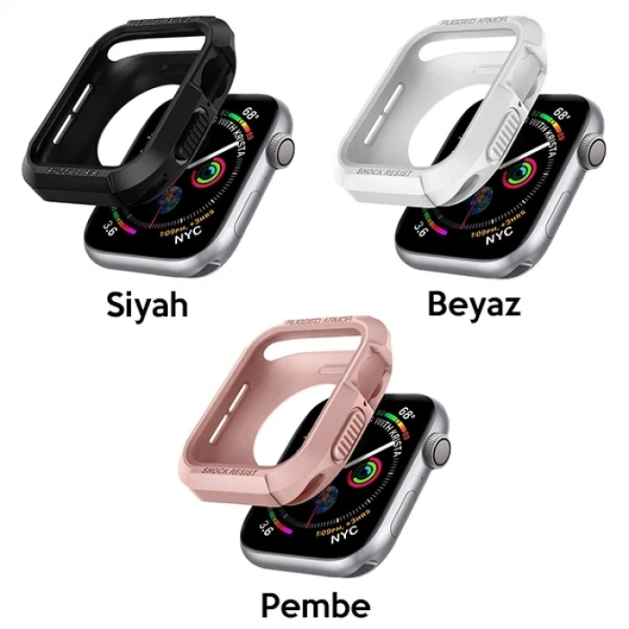 Nevamel Ally Apple Watch 4-5 40MM Şok Darbe Onleyici Silikon Kılıf-(5775)