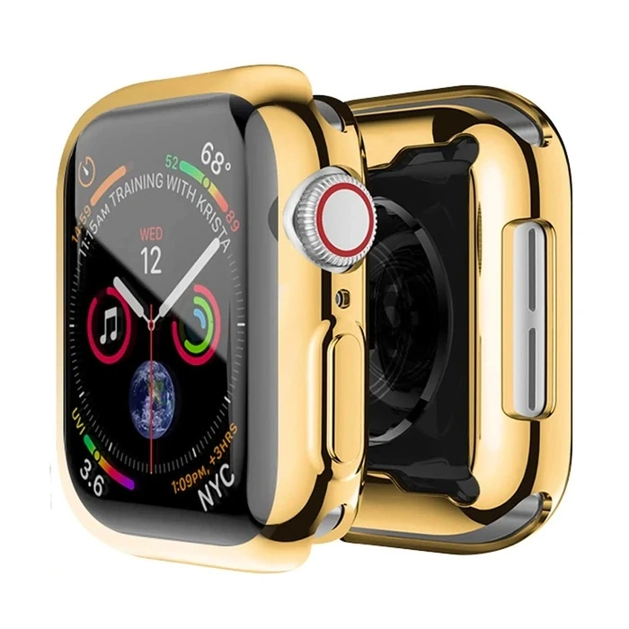 Nevamel ALLY Apple Watch 7-8 41mm 360 Koruma Ultra Slim Silikon Kılıf-(5775)