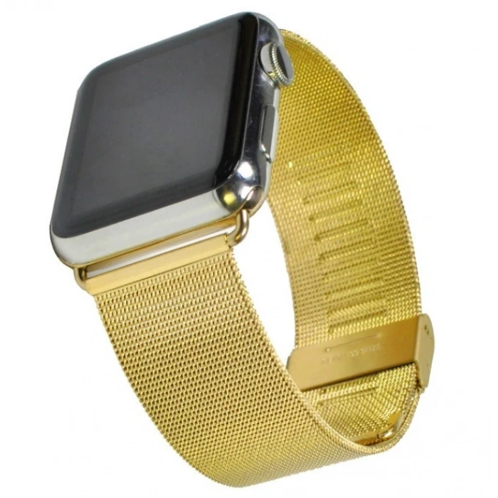 Nevamel Ally Apple Watch 7-8 41mm 6-5-4 40mm Kayış Kordon Milano Metal Klasik Kopça 3-2-1 38mm-(5775)