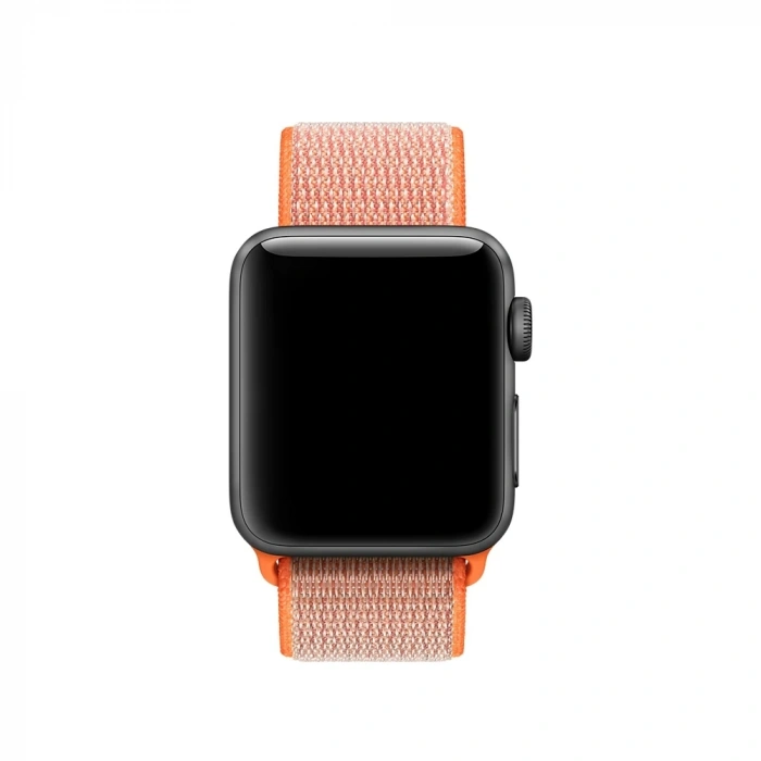 Nevamel Ally Apple Watch 7-8 41mm 6-5-4 40mm Nylon Loop Spor Kayış Kordon 3-2-1 38mm-(5775)