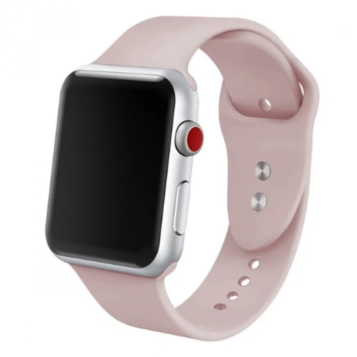 Nevamel Ally Apple Watch 7-8 41mm 6-5-4- 40mm Silikon Kordon Kayış 3-2-1 38mm-(5775)