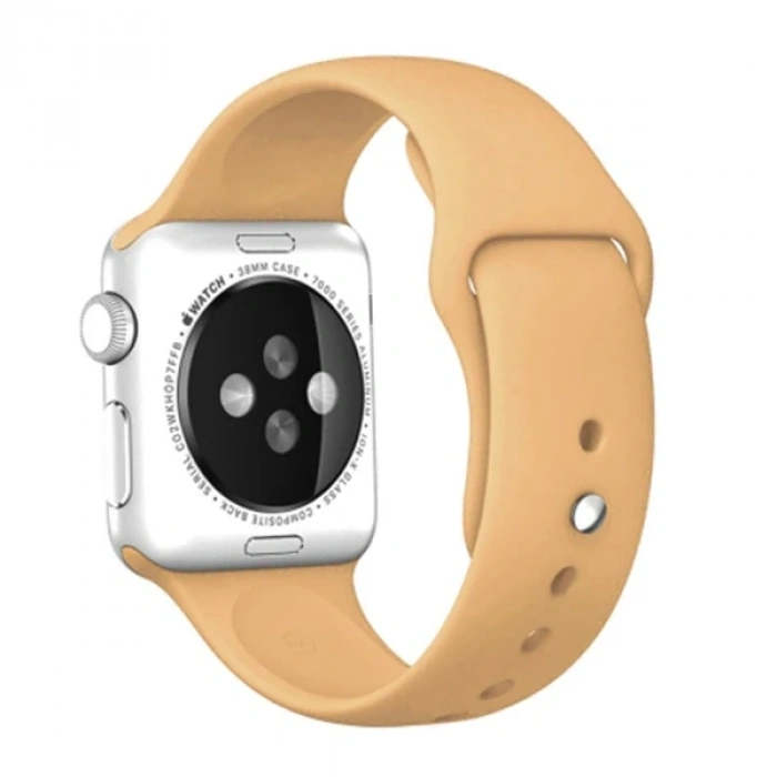 Nevamel Ally Apple Watch 7-8 41mm 6-5-4- 40mm Silikon Kordon Kayış 3-2-1 38mm-(5775)