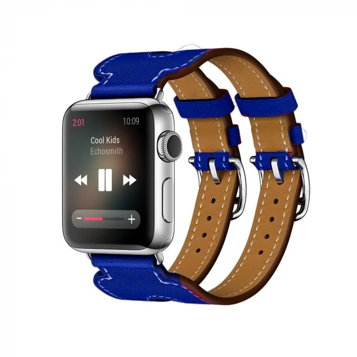 Nevamel Ally Apple Watch 7-8 45mm 6-5-4 44mm Kordon Kayış H-Style 3-2-1 42mm-(5775)