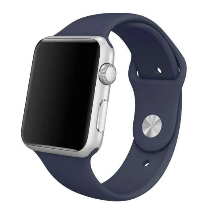 Nevamel Ally Apple Watch 7-8 45mm 6-5-4 44mm Silikon Kordon Kayış 3-2-1 42mm-(5775)