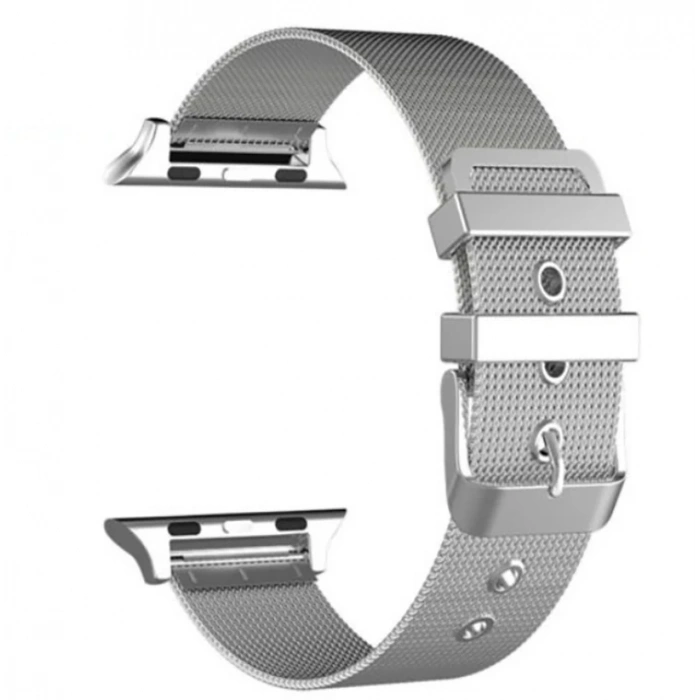 Nevamel Ally Apple Watch 7-8 45mm 6-5-4 44mm Watch Ultra 49mm Kayış Kordon Çelik Klasik Toka 3-2-1 42mm-(5775)