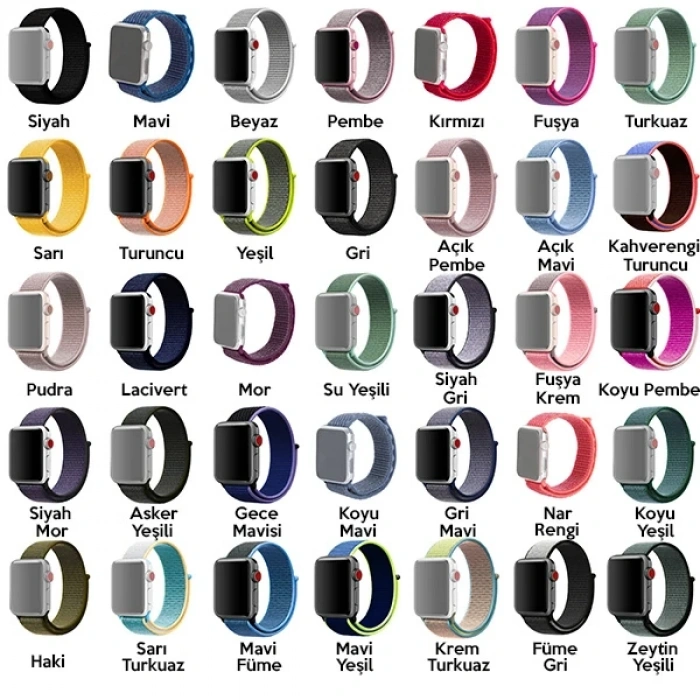 Nevamel Ally Apple Watch 7-8 45mm 6-5-4 44mm Watch Ultra 49mm Kayış Kordon Spor Loop 3-2-1 42mm-(5775)