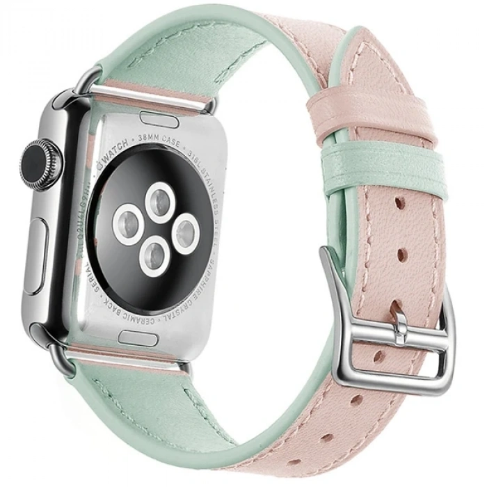 Nevamel Ally Apple Watch Ultra 49mm 7-8 45mm 6-5-4 44mm Hakiki Deri Kayış Kordon 3-2-1 42mm-(5775)