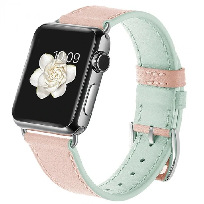 Nevamel Ally Apple Watch Ultra 49mm 7-8 45mm 6-5-4 44mm Hakiki Deri Kayış Kordon 3-2-1 42mm-(5775)