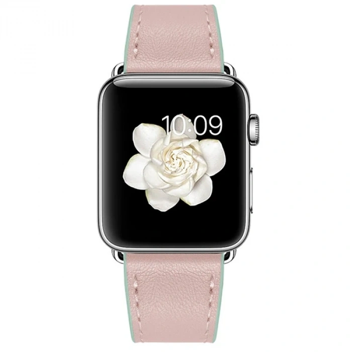 Nevamel Ally Apple Watch Ultra 49mm 7-8 45mm 6-5-4 44mm Hakiki Deri Kayış Kordon 3-2-1 42mm-(5775)