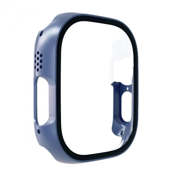 Nevamel Ally Apple Watch Ultra 49mm için Hard PC Full Koruma Sert Armor Zırh Kılıf-(5775)