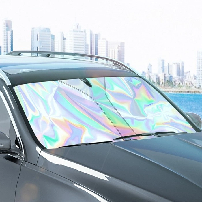 Nevamel ALLY Araba Güneş Gölge Koruyucu Oto Ön Cam Güneşlik(140cm*70cm) titanyum gümüş katlanabilir