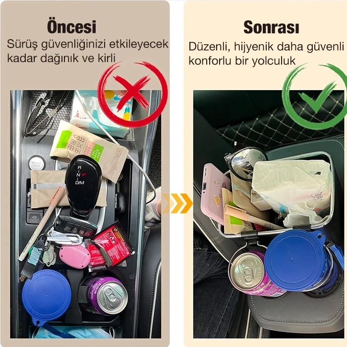 Nevamel Ally Araç Araba Kol Dayama Bölmesi Konsol Çok Amaçlı Organizatör-(5775)