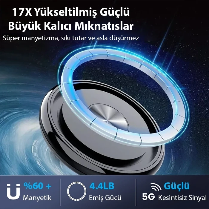 Nevamel ALLY Ayarlanabilir Araç İçi Torpido Üstü Manyetik Telefon Tutucu-(5775)