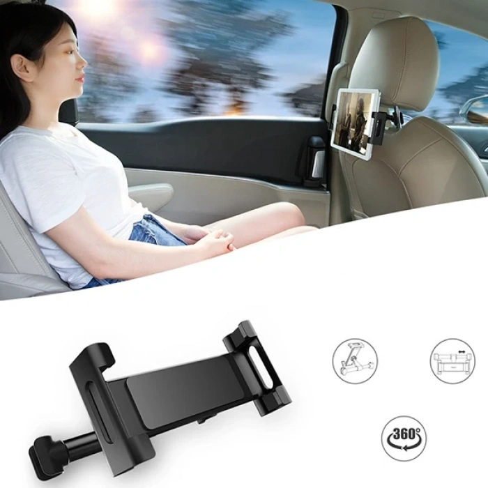 Nevamel ALLY CHZ-04 Araç Arka Koltuk 12.9 İnch Kadar Tablet Telefon Tutucu-(5775)