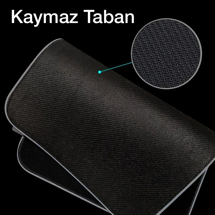 Nevamel ALLY Dünya Desenli RGB Led Işıklı Oyuncu Mouse Pad 300*250*4MM-(5775)