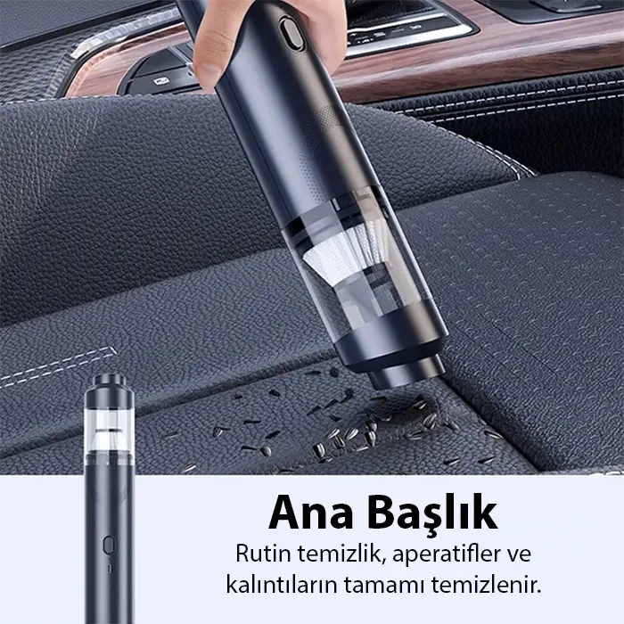 Nevamel® ALLY Elektrikli Araç Süpürgesi - Araba Süpürgesi - Oto Süpürge - Mini Süpürge ST-6675c-(5775)