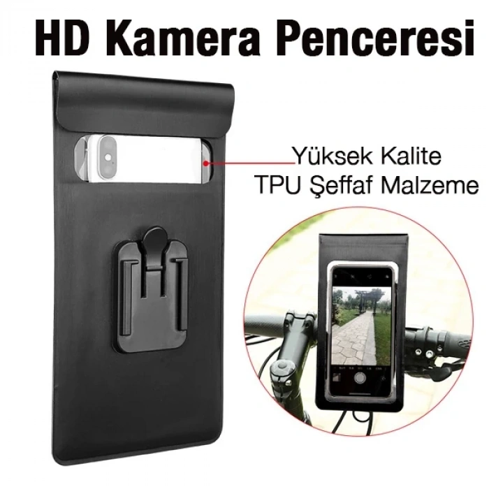 Nevamel ALLY F1-C Su Geçirmez Bisiklet Gidon Telefon Tutucu-(5775)