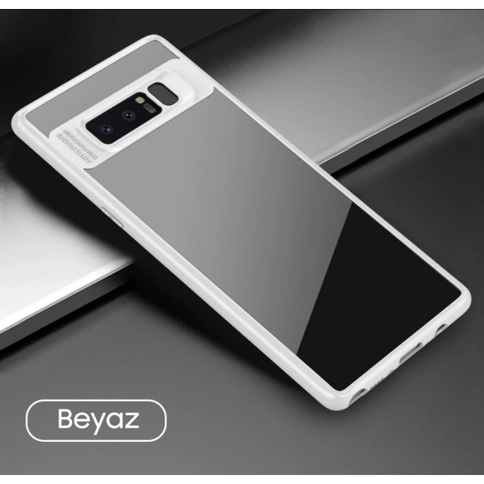 Nevamel Ally Galaxy Note 8 Darbeya Dayanıklı Şeffaf Silikon Kılıf-(5775)