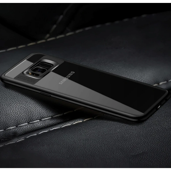 Nevamel Ally Galaxy Note 8 Darbeya Dayanıklı Şeffaf Silikon Kılıf-(5775)