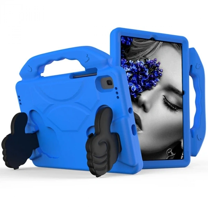 Nevamel Ally Galaxy Tab S6 Lite P610- P615 Tab 7 10.4 T500-T505 Kılıf Eva Çocuk Shockproof Standlı Taşınabi-(5775)