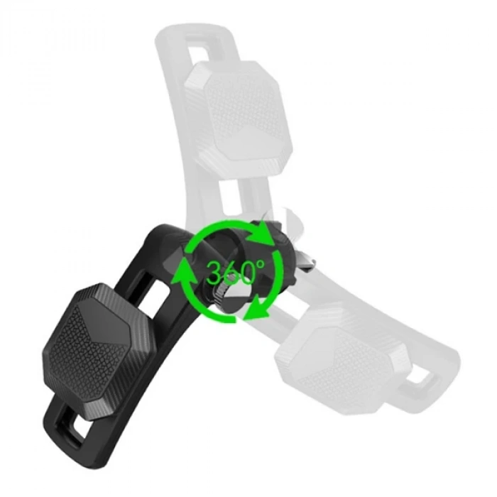 Nevamel Ally Güçlü Mıknatıslı Karbon Fiber Araç Havalandırma Telefon Tutucu-(5775)