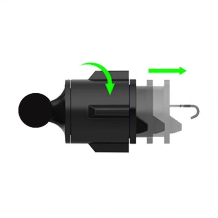 Nevamel Ally Güçlü Mıknatıslı Karbon Fiber Araç Havalandırma Telefon Tutucu-(5775)