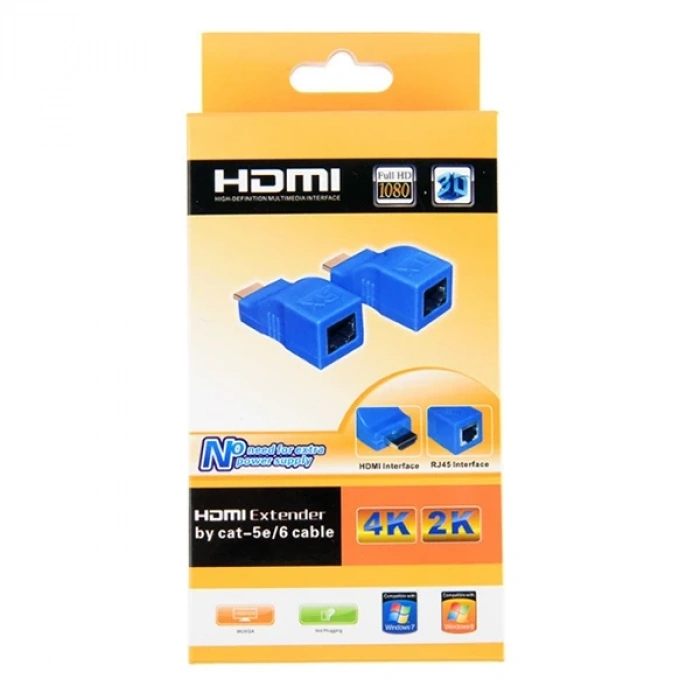 Nevamel Ally Hdmi Extender 4k 3d Rj45 Cat6 Ile 30m Hdmi Uzatıcı-(5775)