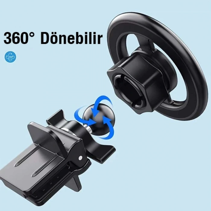 Nevamel Ally HL-153A Mıknatıslı Araç Havalandırma Telefon Tutucu-(5775)