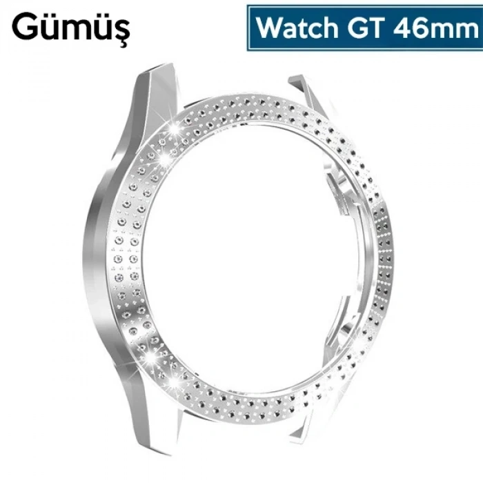Nevamel ALLY Huawei GT2 46mm Diamond Taş İşlemeli Bumper Kılıf-(5775)