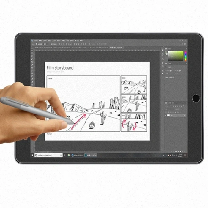 Nevamel ALLY iPad 10.2 Paper Like Film Darbe Emici Pet Ekran Koruyucu  (2021-2020-2019)-(5775)