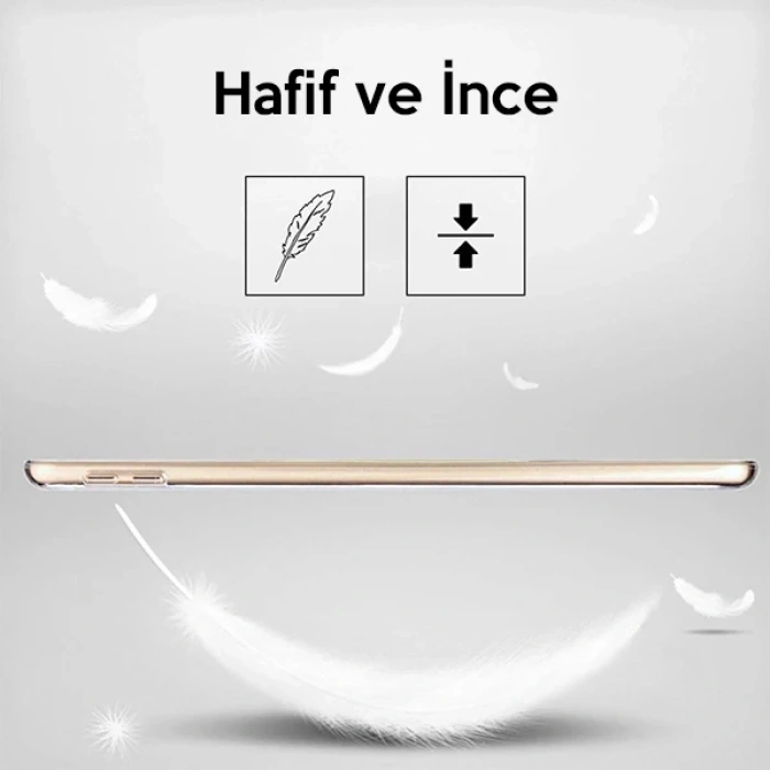 Nevamel Ally İPad 9.7 2018 İPad 9.7 2017 Şeffaf Tpu Soft Silikon Kılıf-(5775)