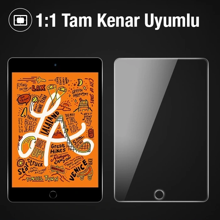 Nevamel ALLY iPad 9.7  Tempered Kırılmaz Cam Ekran Koruyucu-(5775)