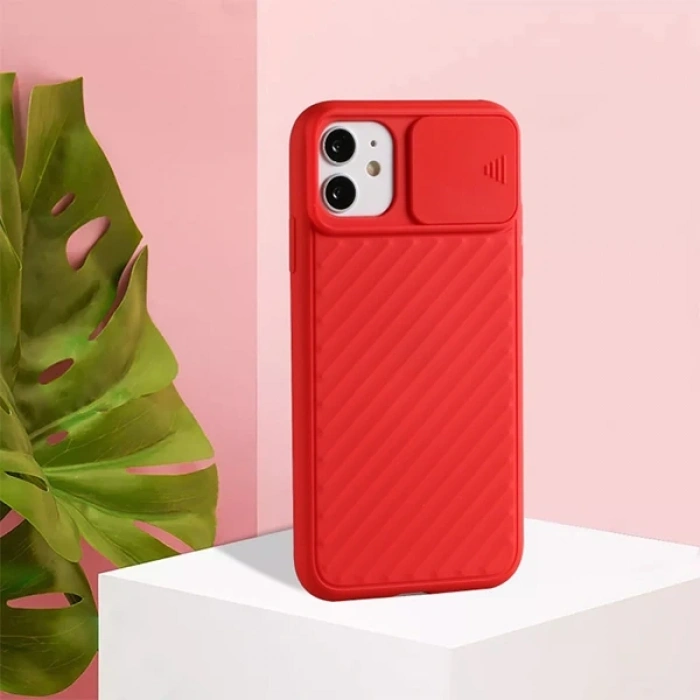 Nevamel ALLY İPhone 11 6.1 inch Kılıf Kamera Kapatan koruyucu Sürgülü Kılıf-(5775)