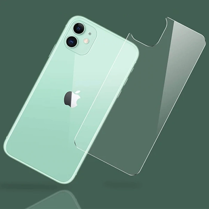 Nevamel Ally İPhone 11 6.1 İnch Tempered Arka Kırılmaz Cam Koruyucu-(5775)